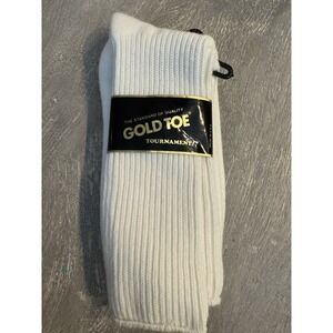 NOS VTG Gold Toe‎ Cotton Tournament Tennis Sports Socks Size 10 1/2 - 14